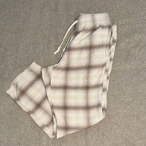American Eagle Outfitters Plaid lounge Pants - Beige and Brown